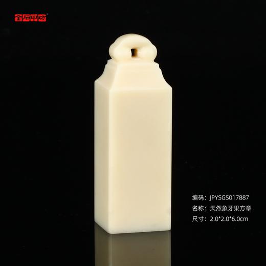 孤品17887天然象牙果方章玺章篆刻姓名章书画章2.0*2.0*6.0cm 商品图0
