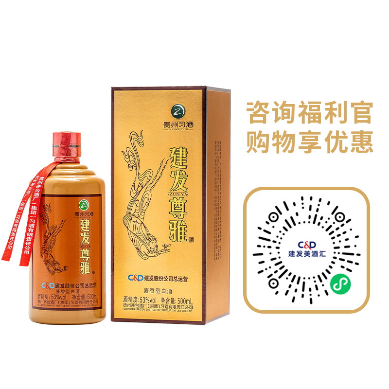 【建发尊雅十周年·感恩钜惠】限量50箱 2021老年份建发尊雅·旗舰版 53%vol 500ml