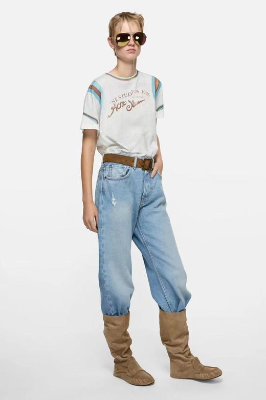 女款印花短袖T恤ba001 商品图3