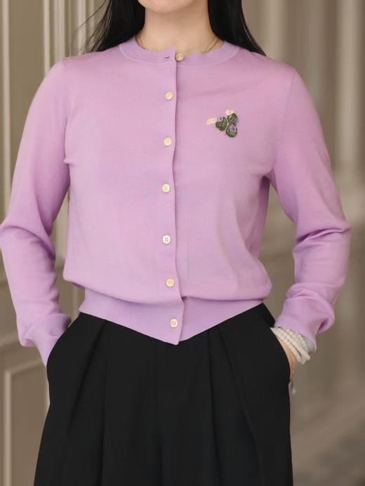 【3.6上新】早春兰时🌸香芋紫羊绒开衫 商品图11