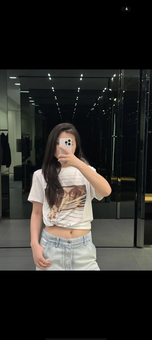 迪奥  眼镜女孩印花短袖T恤 白色 男女同款（DY） 商品图4