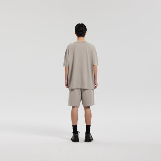 MODE COMMUTER | MC伊力特凉感纱线宽松微落肩圆领短袖线衫 商品图1