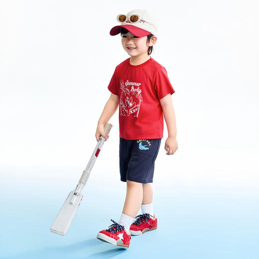 【实体店同款】男童圆领短袖针织衫夏季新款安奈儿童装XB621160 商品图5