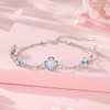 Winy S925 银花影蓝光手链 时尚锆石轻奢手链 送女友闺蜜礼物饰品 商品缩略图0