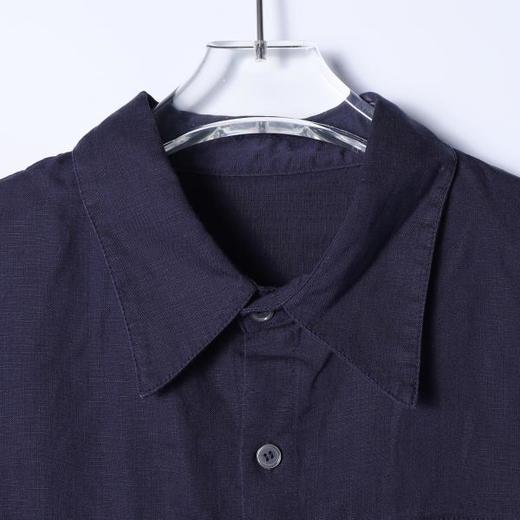 SDSA男装2026新款高贵轻奢时尚纯色纽扣翻领长袖衬衫百搭简约衬衣 商品图1