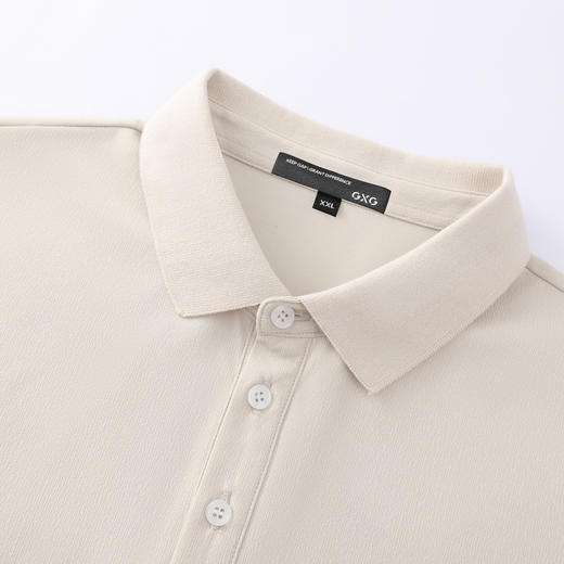 GXG男装26夏季时尚简约纯色百搭日常通勤休闲短袖男式POLO衫K&C 商品图4