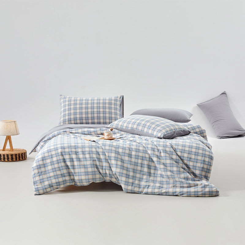 【积分兑换】無印良品 色织水洗纯棉四件套MJ-T2024-0205