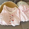 儿童云朵棉家居服套装春夏款女童休闲花边开衫睡衣宝宝卡通空调服90-170 商品缩略图3