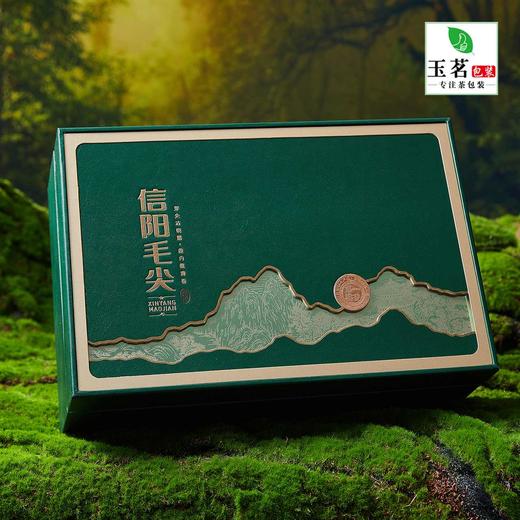 一缕茶香【墨绿.2瓷毛尖+茶勺】45元1套.整箱10套 商品图1