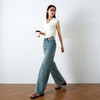 OLrain欧芮儿高腰牛仔裤女春季2026年新款复古百搭直筒阔腿裤 商品缩略图2