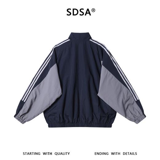 SDSA男装2026新款高贵轻奢复古设计感撞色拉链立领夹克外套百搭 商品图4