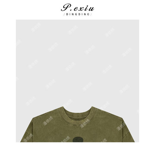 03-2潘依绣丁丁宠粉美式校园风圆领卡通图案上衣 Q5632 商品图2