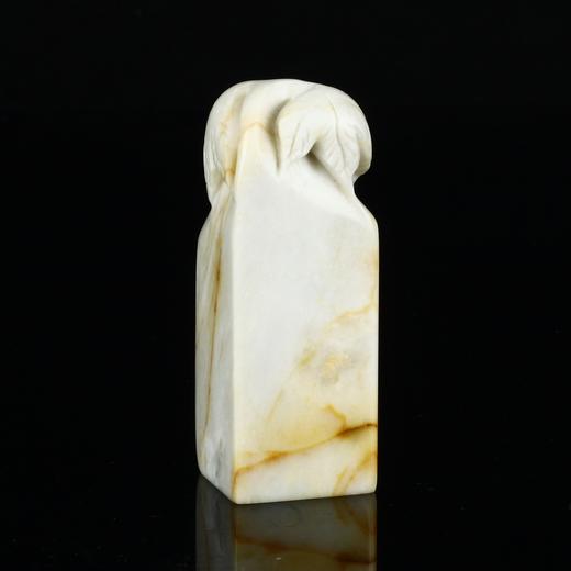 孤品17882昌化石带皮章福䘵钮章姓名章闲章2.3*2.3*6.4cm 商品图2