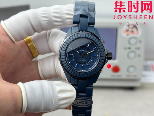 YYDS香奈儿 J12陶瓷系列 蓝陶瓷 33mm透底机械 女士腕表 商品图0