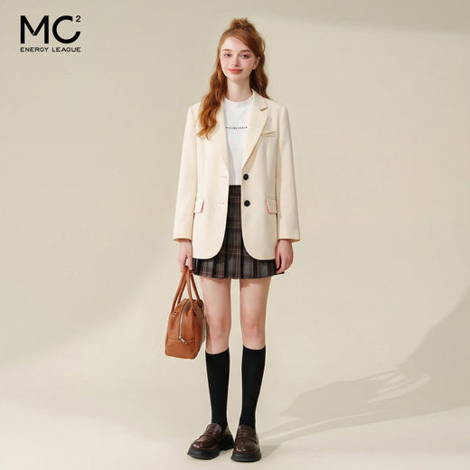 女装翻领配彩色里布西装外套-8807X4212005 商品图2