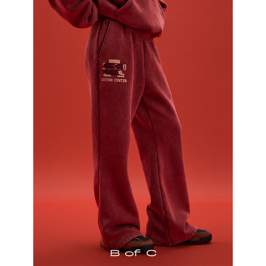 CryingCenter联名bofc 做旧洗水 3c SAD微喇卫裤 商品图0