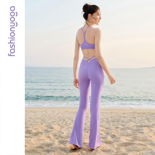 凡圣瑜伽曼妙无裆线喇叭长裤 FY16901 商品图5