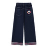 【MQD】童装女大童冬新款儿童学院风加绒裤子萌趣卡通阔腿牛仔裤 商品缩略图1