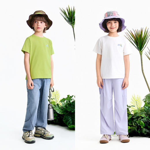 【实体店同款】男女童圆领短袖上衣夏季新款安奈儿童装AM621044 商品图3