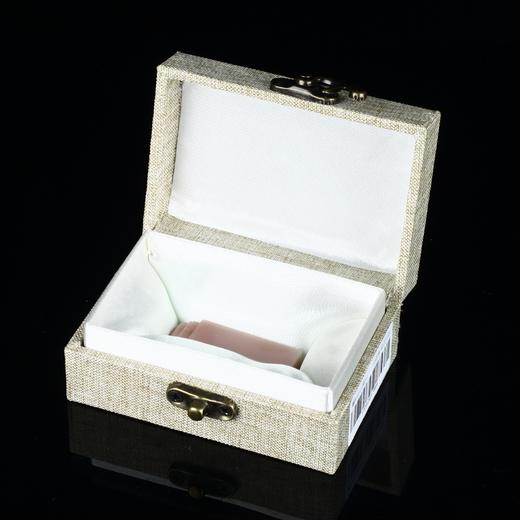 孤品17884云南粉冻如意钮小方章硬笔落款章1.0*1.0*4.3cm 商品图4