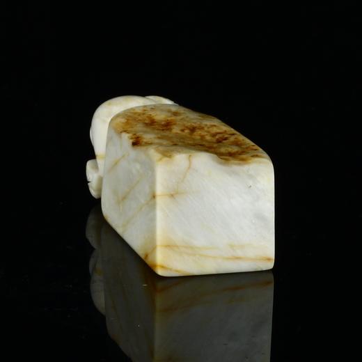 孤品17882昌化石带皮章福䘵钮章姓名章闲章2.3*2.3*6.4cm 商品图3