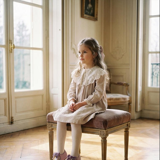 西班牙little winkaa儿童丝绒皮鞋女童公主鞋舞蹈鞋宝宝春秋蝴蝶结鞋子LW33007 商品图8