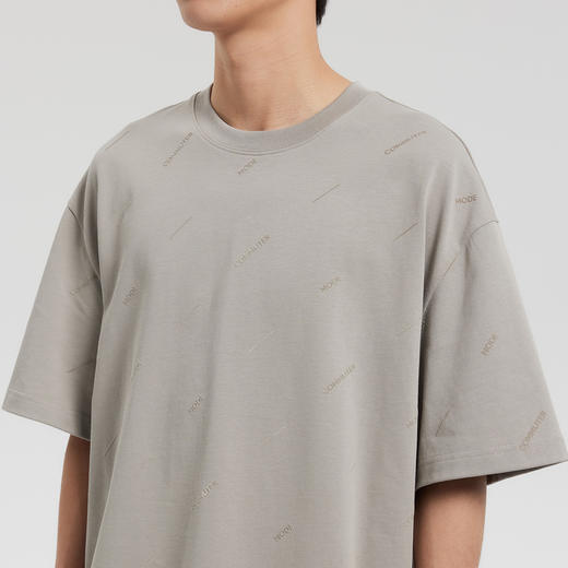 MODE COMMUTER | MC全棉优质精纺棉纱圆领短袖T恤MCF144108A 商品图3