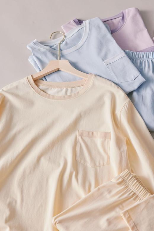 【多妈团购 无印家居风拼色家居服9841】超柔软，穿上都舍不得脱~93.9%棉，吸湿透气，细腻清爽，宽松剪裁，身材包容性绝了-连横 商品图2