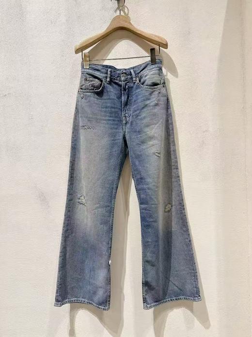 女款做旧牛仔裤长裤la001 商品图0