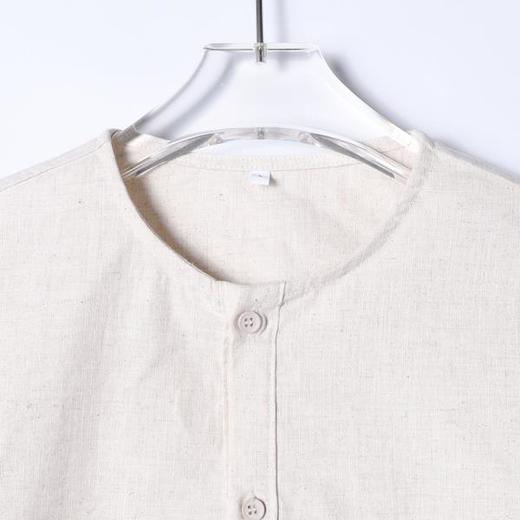 SDSA男装2026新款高贵轻奢宽松慵懒亨利领衬衫通勤百搭套头上衣 商品图1