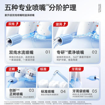 同诗（T-FLASH）小太阳O5冲牙器便携式UV杀菌水牙线牙齿冲洗器家用伸缩预防牙结石正畸洁牙器成人儿童洗牙器 /家用电器 /个护健康 /冲牙器 商品图1