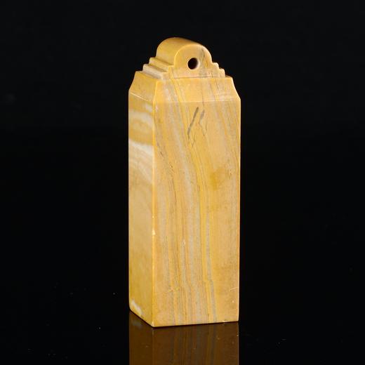 孤品17865木纹石如意钮方章落款章礼品章2.5*2.5*7.7cm 商品图2
