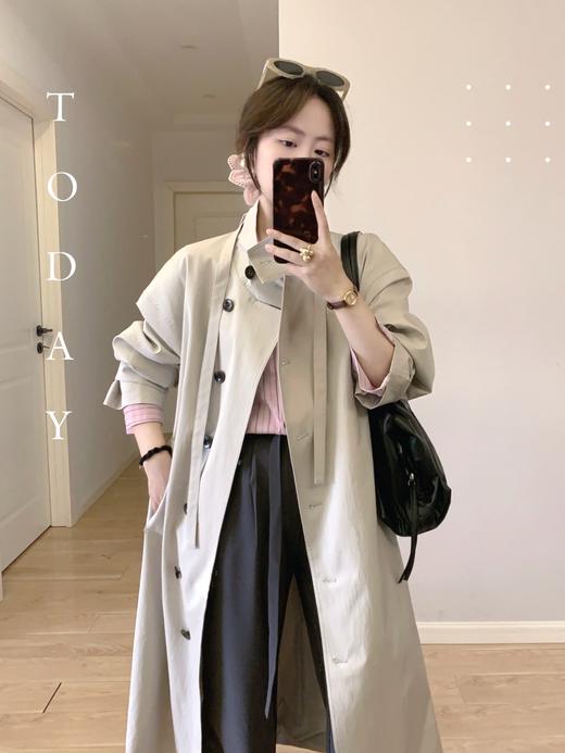 【百图lulu定制】【预售4月17日发】【女绅士衬衫】咖条纹 粉色  长袖衬衫 商品图10