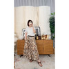 品位不趋同 波西米亚风丝棉半裙 大地色马赛克数码印花 重工超大摆亮 法式半裙 商品缩略图1