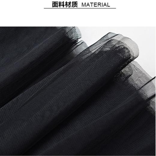 【💚把春天穿在身上69/件】网纱蓬蓬裙女夏季2026新款白色半身裙小个子高腰垂感a字雪纺长裙聚★为爱严选★为爱严选 商品图3