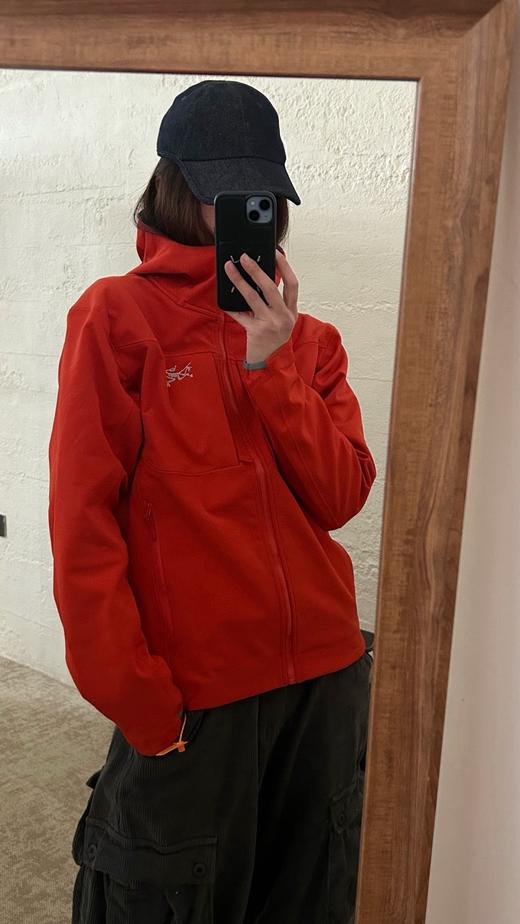 点此购买 始祖鸟春秋季男女款软壳连帽户外防风运动服冲锋衣 ggd 341260 商品图6