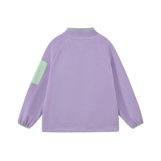 【MQD】童装女大童26春季新款儿童学院风拼接甜美摇粒绒防风立领外套 商品图3