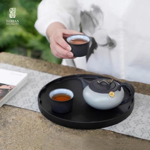 【彼达思】菊瓣茶托-禅风黑 商品图0