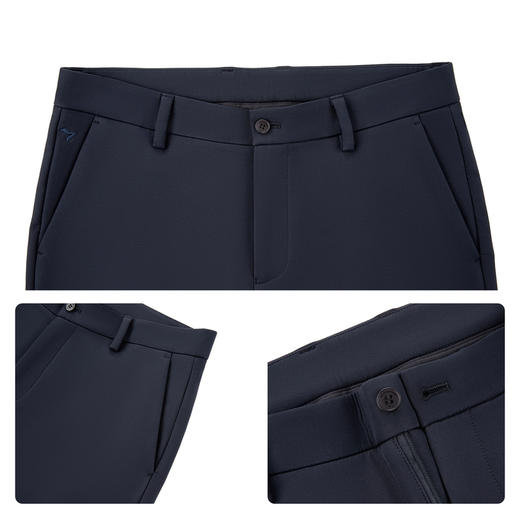 【暖氧吧】柒牌男装2026春季新品复合绒保暖中青年休闲梭织长裤男 129H73180 商品图3