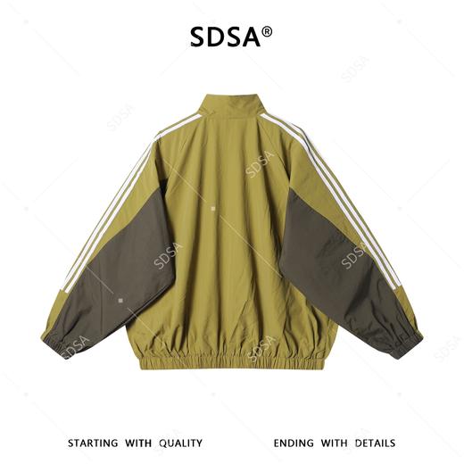 SDSA男装2026新款高贵轻奢复古设计感撞色拉链立领夹克外套百搭 商品图4