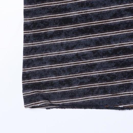 SDSA男装2026新款日系复古条纹上衣重磅细条纹宽松短袖休闲T恤 商品图3