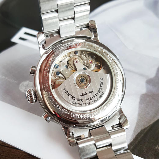 【95新】Montblanc万宝龙5222自动机械日期显示、星期显示38mm（男款）明星系列精钢230226NJS19 商品图7