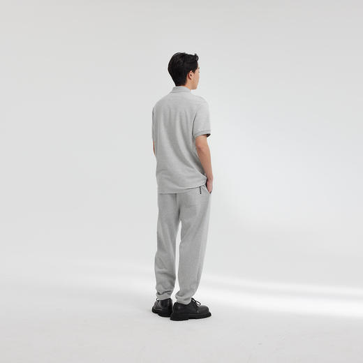 MODE COMMUTER | MC钻石格纹垂感休闲翻领格纹刺绣短袖POLO衫 商品图3