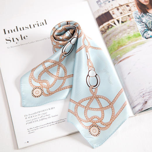 真丝印花小方巾 HA4700 商品图9