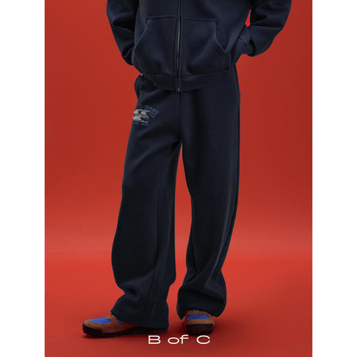 CryingCenter联名bofc 加绒毛毡SoulBody做旧复古卫裤 商品图1