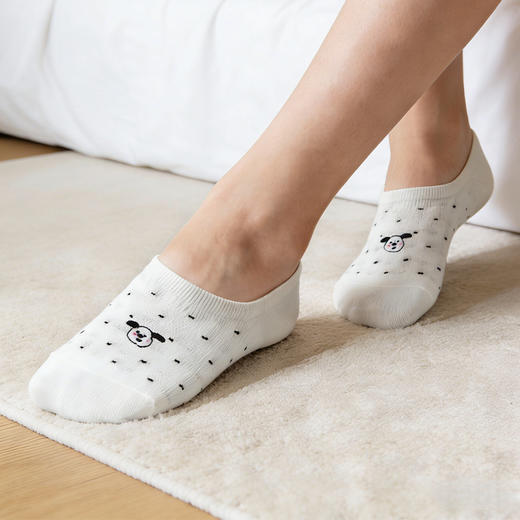 基础-简约萌趣小狗棉隐形袜子-纪念日百货门店同款169093732 商品图5