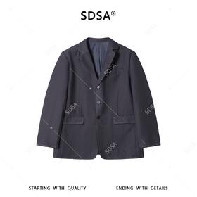 SDSA男装2026新款高贵轻奢复古简约设计感西装外套百搭宽松潮流