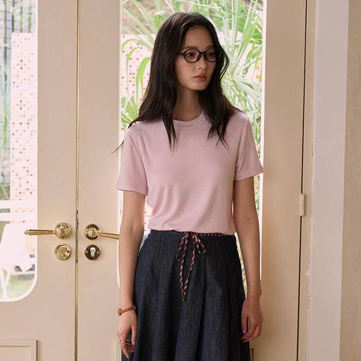 （合作款）【2026春季新品】天丝莫代尔桑蚕丝短袖yc0309004 商品图5