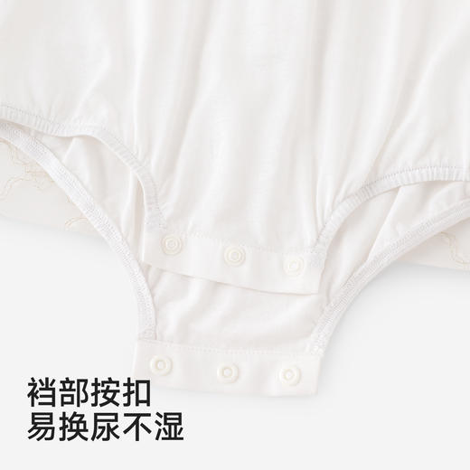 【商场同款】英氏婴儿连身衣宝宝连体衣女宝夏季防蚊短袖纱裙哈衣 商品图4