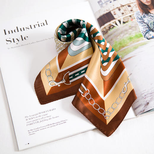 真丝印花小方巾 HA4700 商品图11